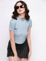 Cotton Blue Women Designer Clothing, Casual Wear, Printed