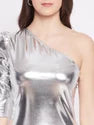Chic One Shoulder Fitted Lycra Short Dress Perfect For Any Occasion